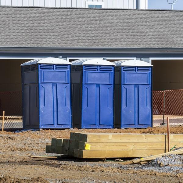 Heavy-duty construction site porta potty in Yelm, Washington